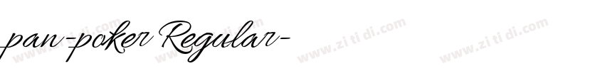 pan-poker Regular字体转换